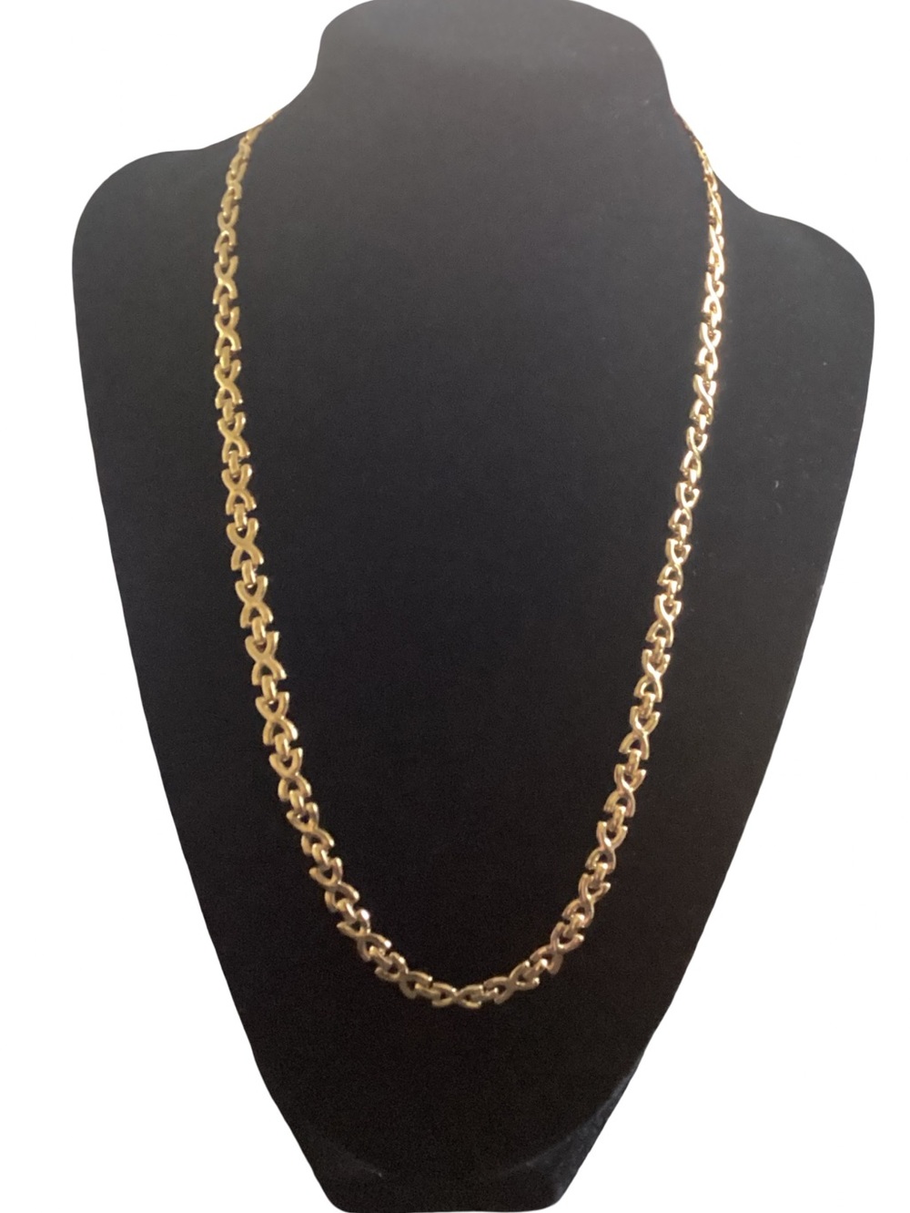 🌺 Goldtone X Link Necklace 20”
